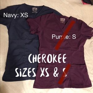 Cherokee Scrub Top: Navy